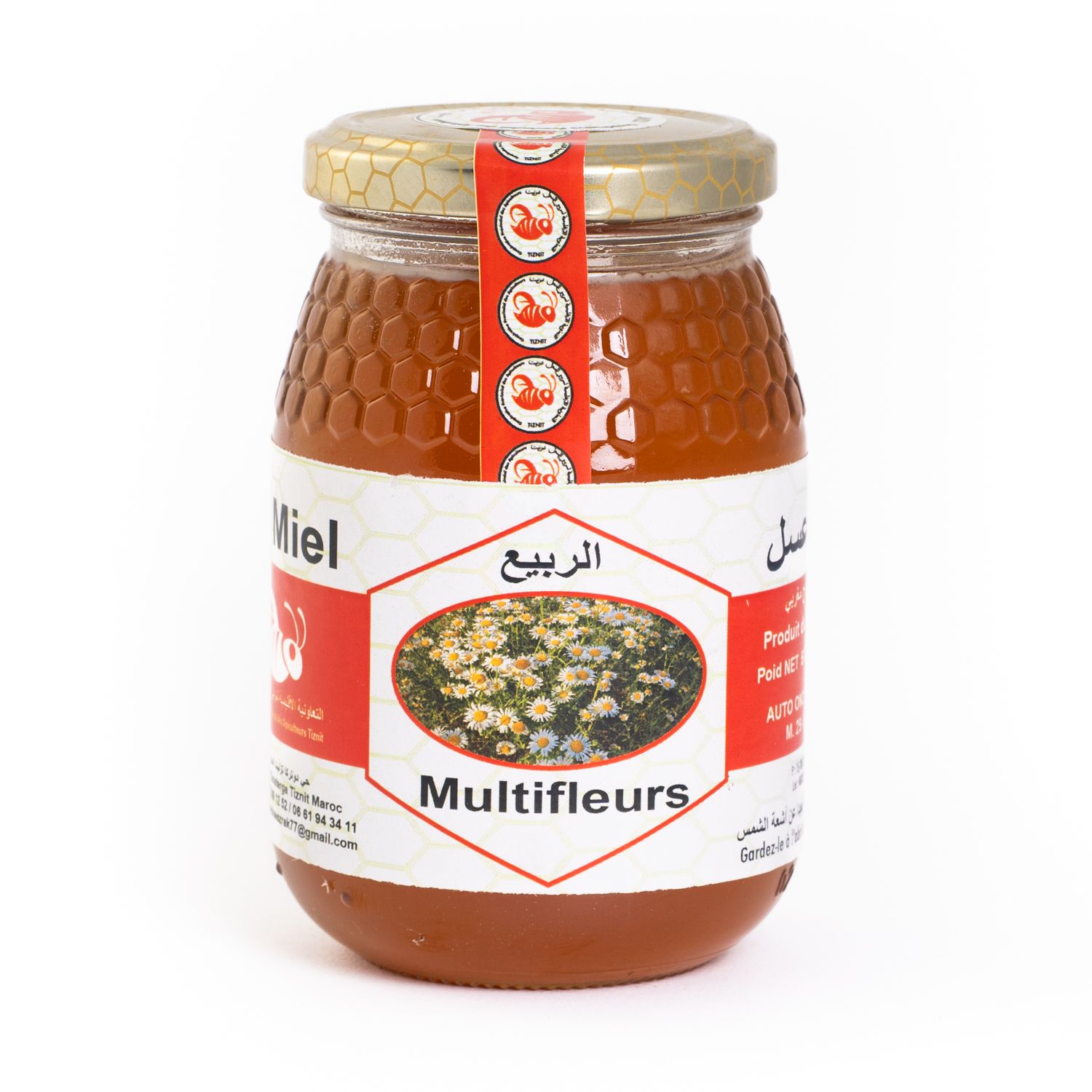 Miel Multi fleurs - Pot en Verre 500 Gr 500 gr