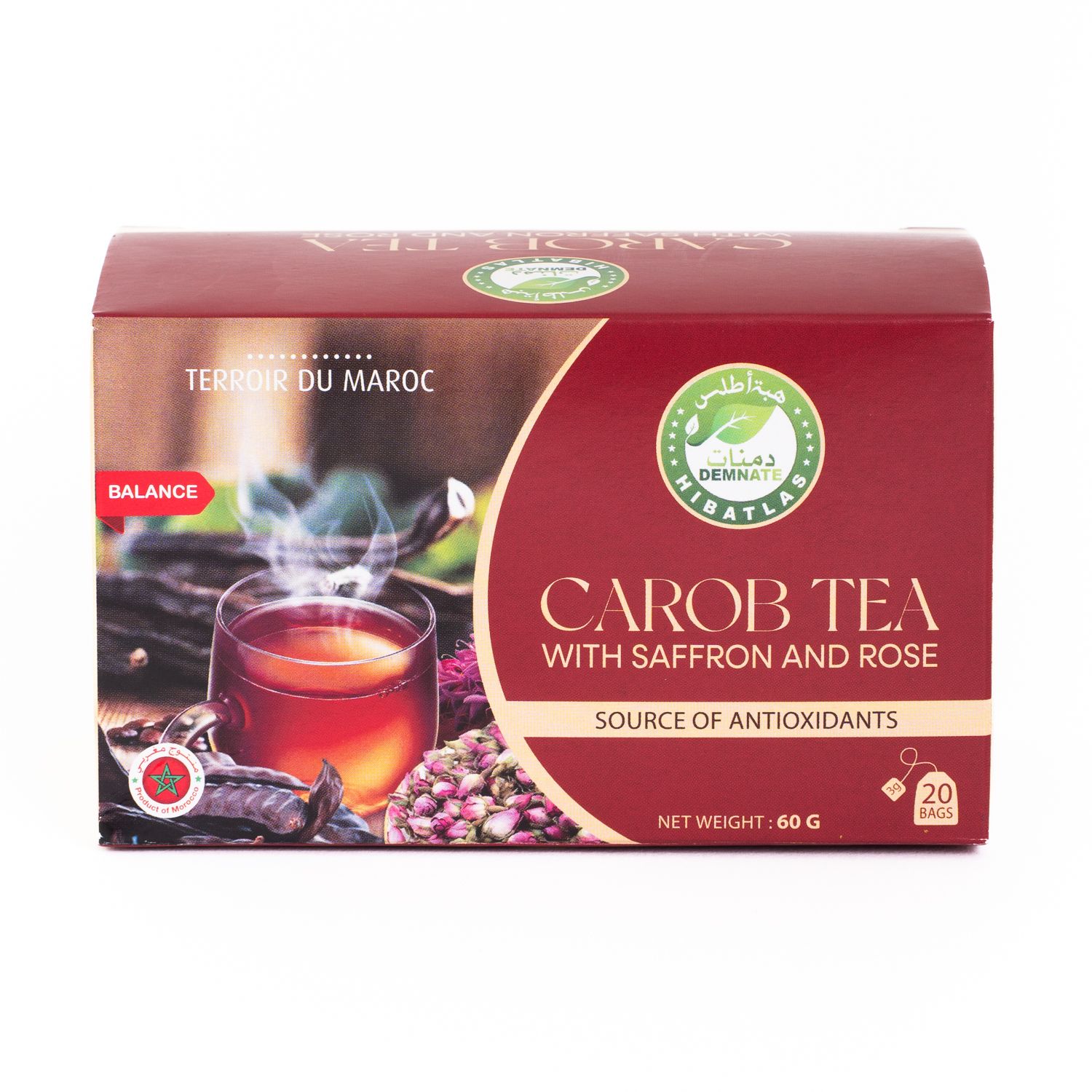 Thé de Caroube (Tisane )Sachet en Carton 60 g